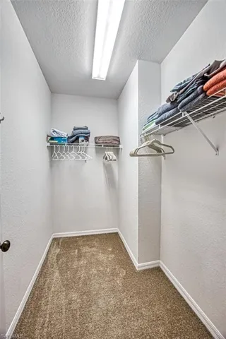 Guest room walk in closet