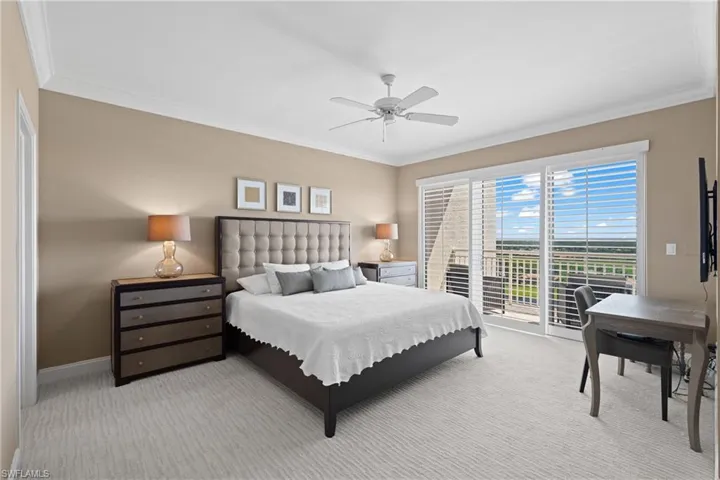 Wall-to-wall carpeting and neutral wall tones