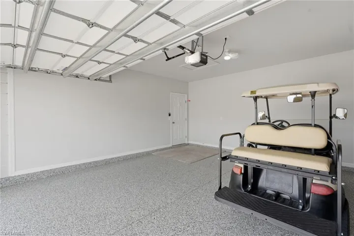 Garage with Epoxy Finished Floor
