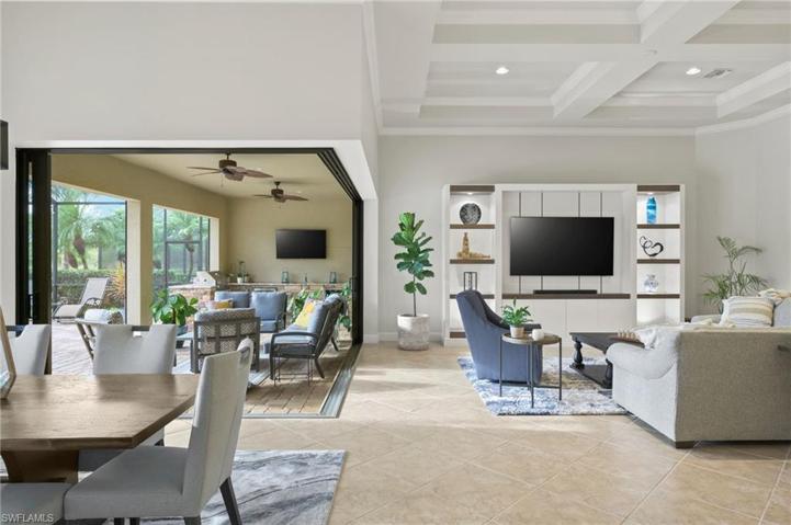 Disappearing sliding glass doors