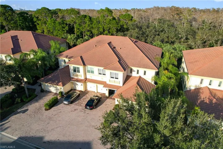Drone / aerial view of a heavily wooded area