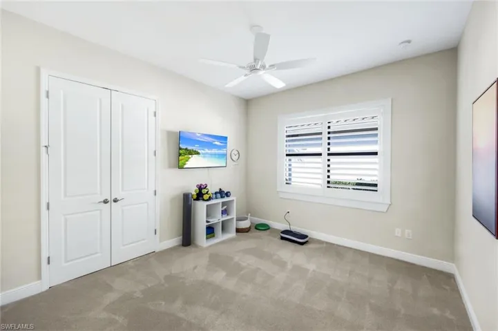 Bedroom/exercise room