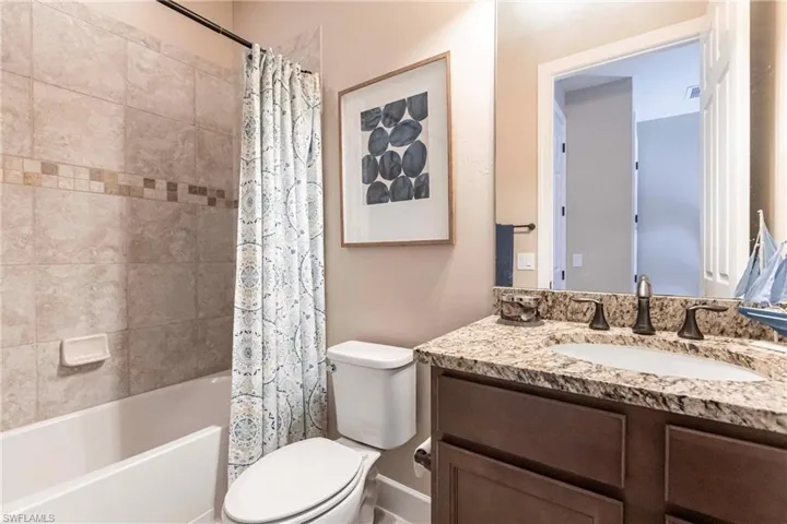 Full bath in secondary ensuite.