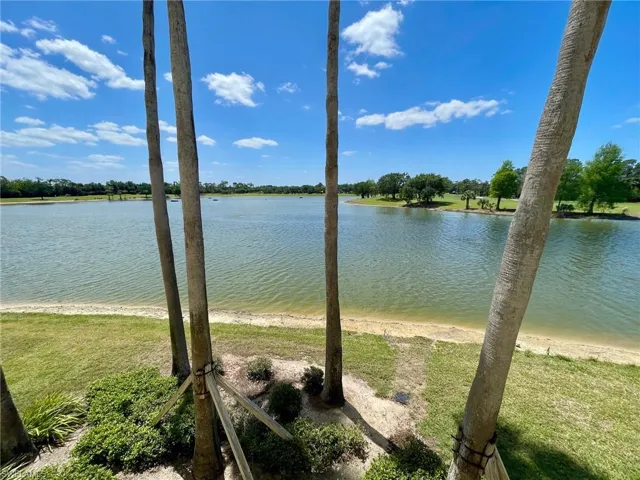 Expansive water frontage view
