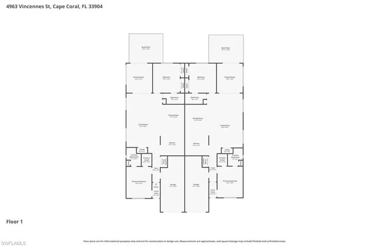 4963 Vincennes St 1-2, Cape Coral, Florida 33904