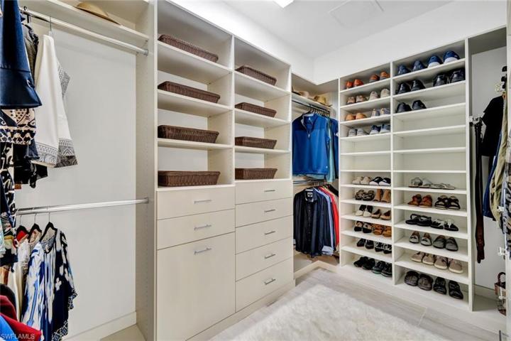 Primary built out closet