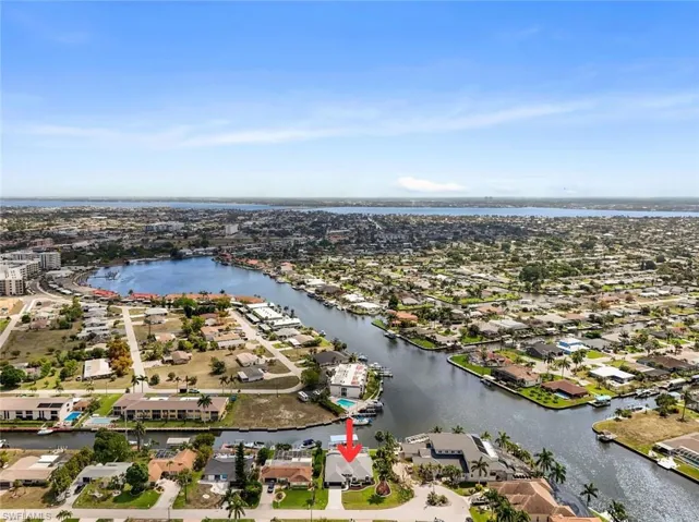 Aerial view with Bimini Basin in the distance