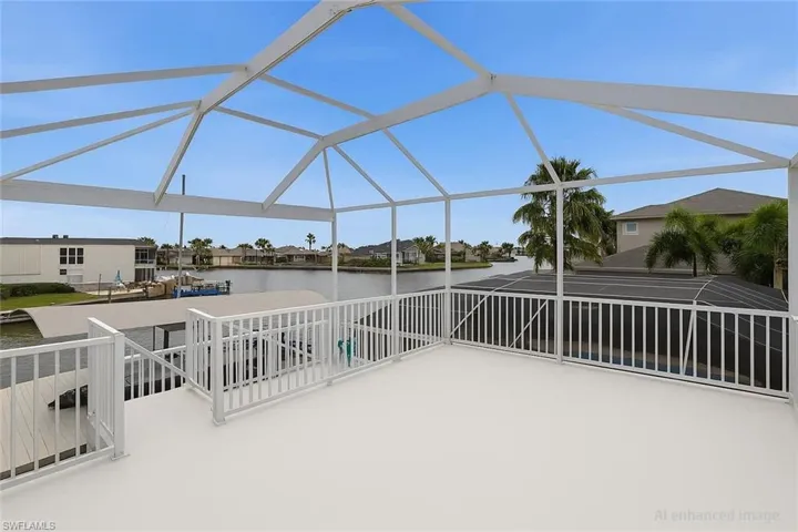 2nd Floor bonus balcony overlooking the canal (AI enhanced)