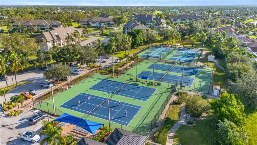 Aerial view Tennis and Pickleball