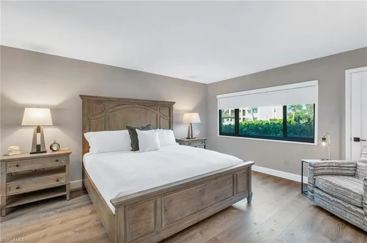 Bedroom featuring light hardwood / wood-style floors