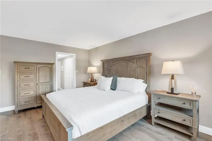 Bedroom featuring light hardwood / wood-style floors