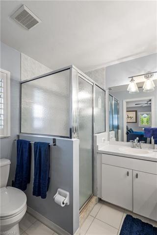 step-in shower with nice tile work