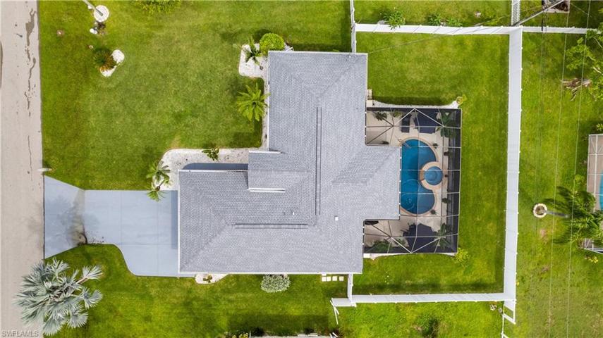 aerial view and NEW ROOF!