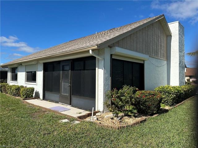 Hurricane shutters on lanai