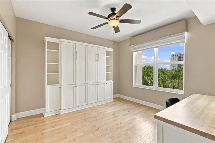 Bedroom 2 with murphy bed and desk