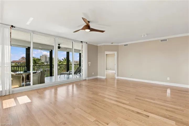 Great room with open living and windows all around