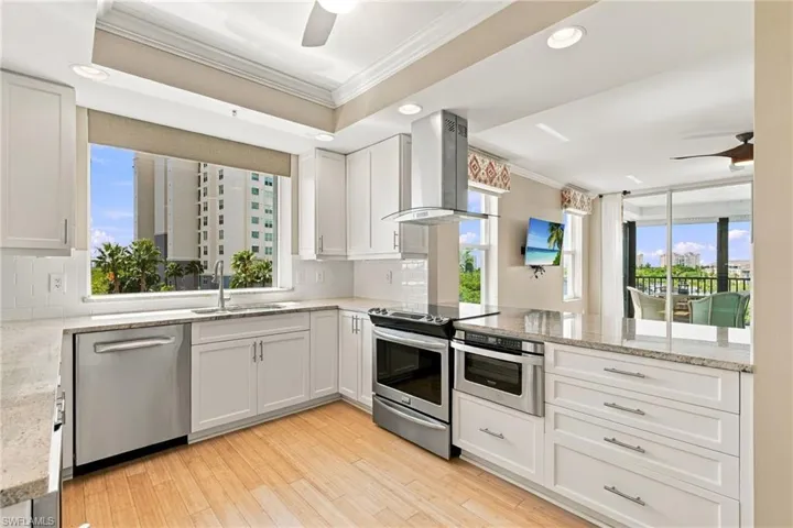 Updated kitchen with protected views