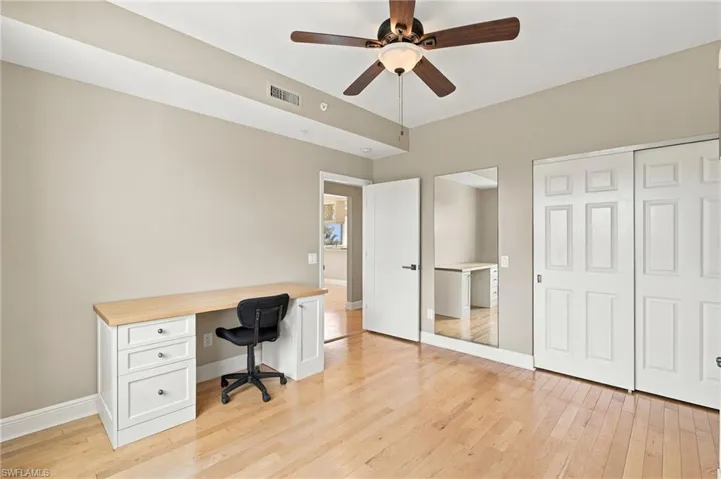 Bedroom 2 with murphy bed and desk