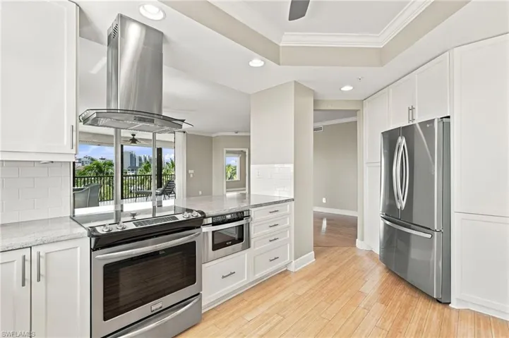 Updated kitchen with protected views