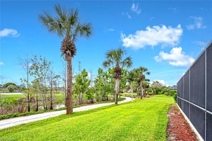Rear View of Cart Path and Course