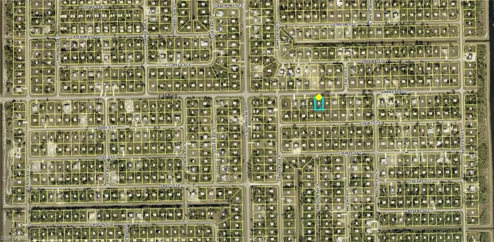 Aerial overview of property's location