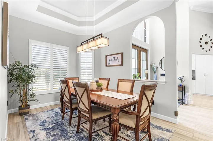 Room for an extra large table to add your style and comfort.