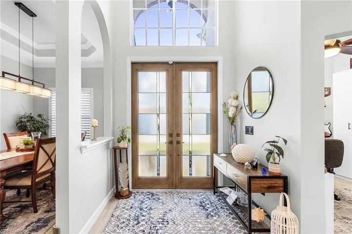 Inside entry to a spacious foyer.