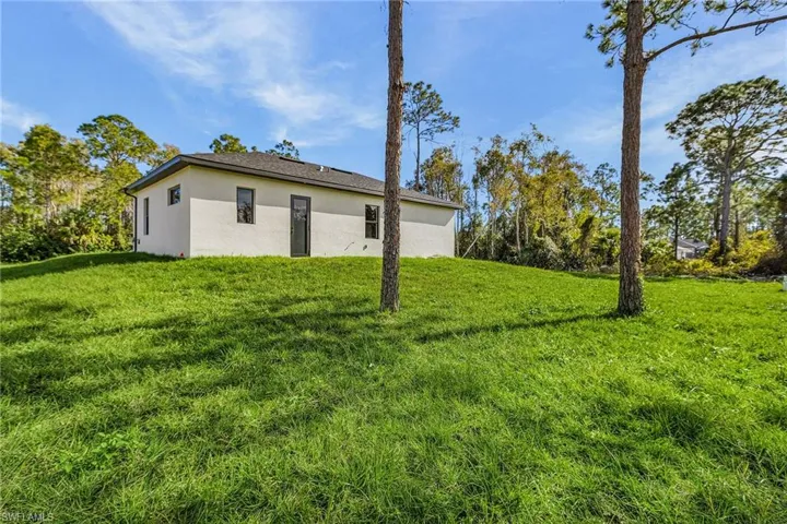 Spacious back yard