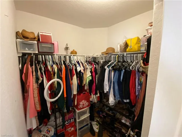 Master bedroom walk in closet.