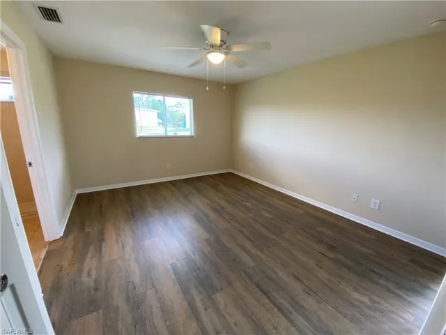 Master bedroom. Snap flooring.