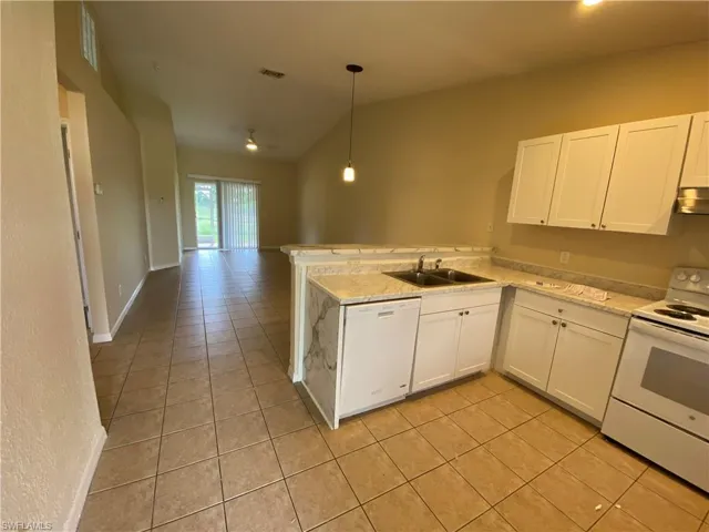 Kitchen in vacant unit.