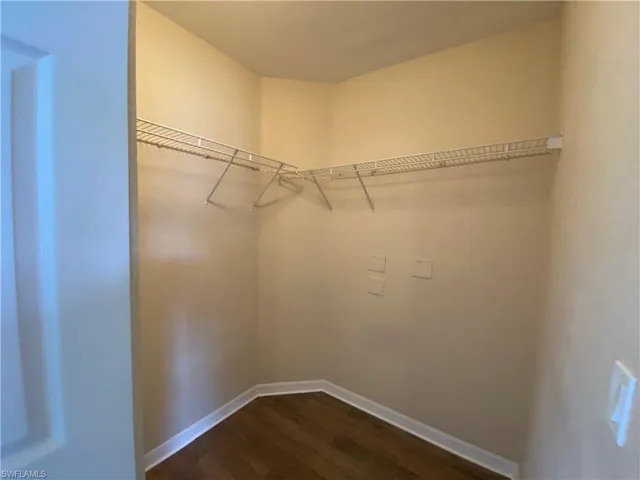 Master bedroom walk in closet.
