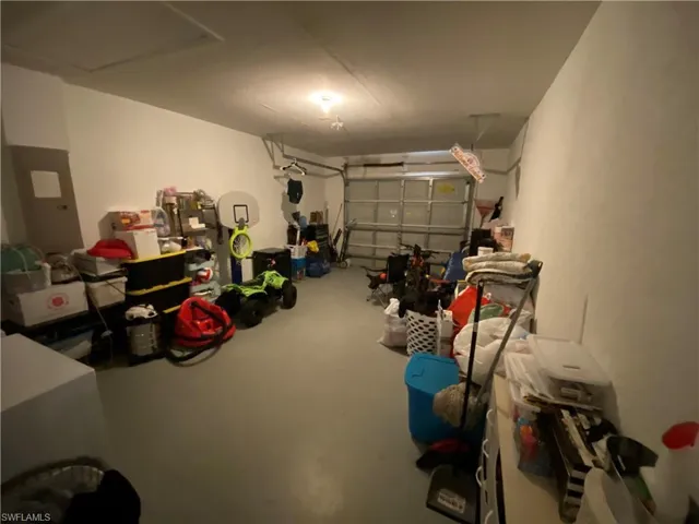 View of garage on tenant occupied side.