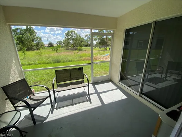 Screened in lanai from living room view.