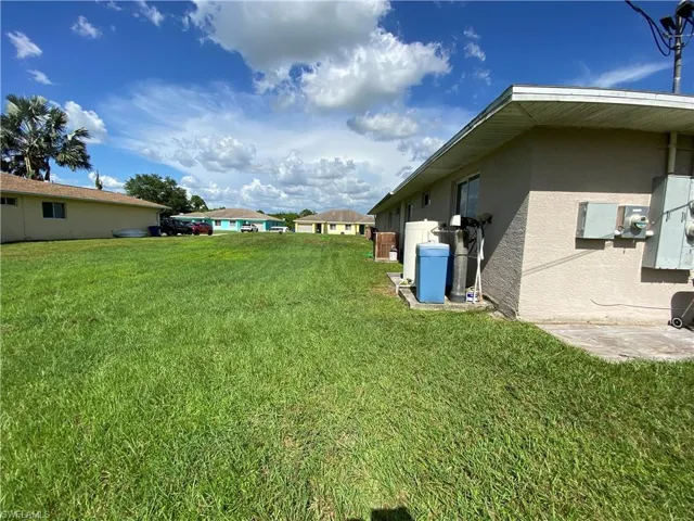 View of side yard.
