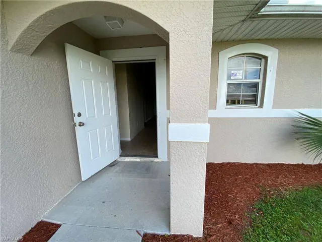View of vacant unit entrance.
