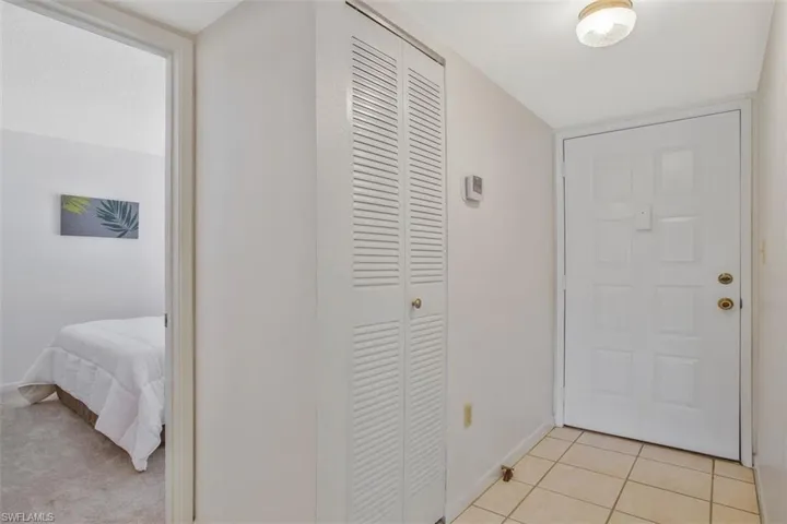View of tiled foyer
