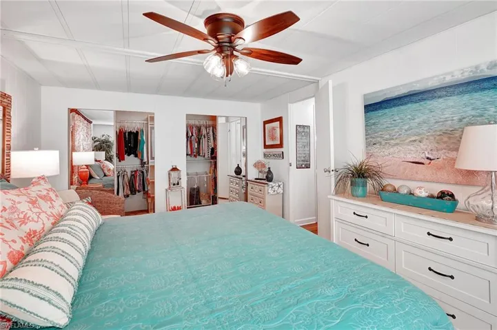 Bedroom featuring a ceiling fan