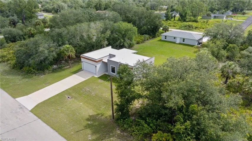 View from above of property
