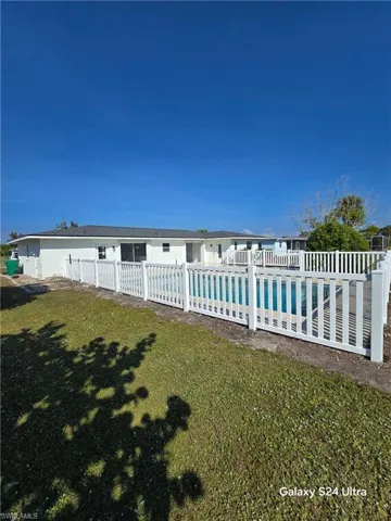 Rear view of property