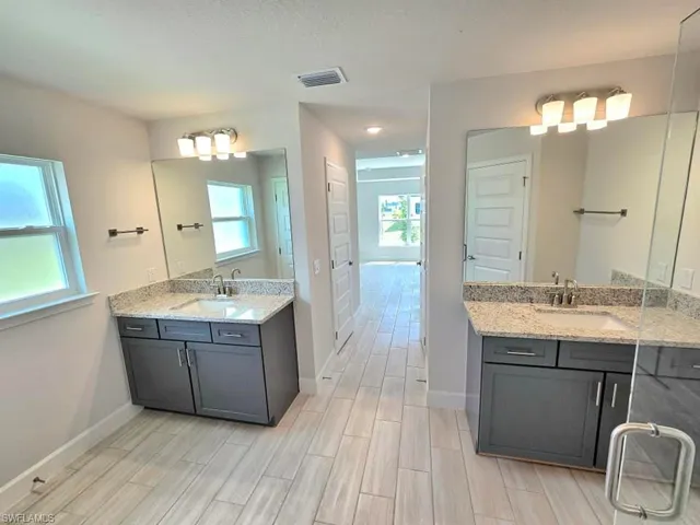 Bathroom featuring vanity