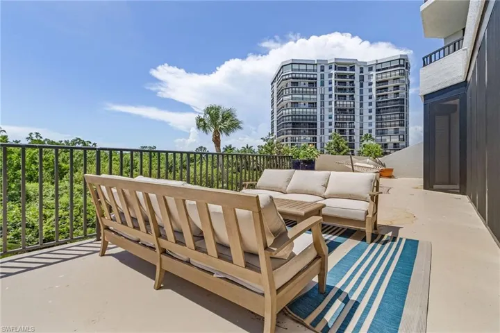 View of patio / terrace featuring a balcony and an outdoor hangout area