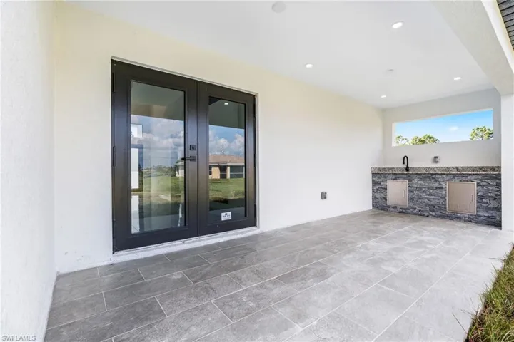 View of patio / terrace featuring french doors