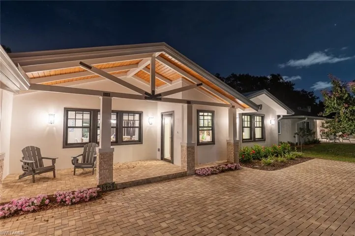Covered front porch