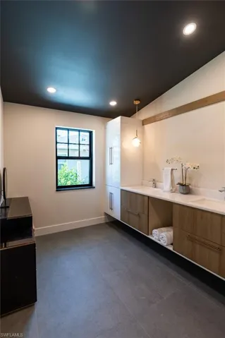 Room for make-up vanity