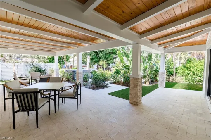 Covered back porch