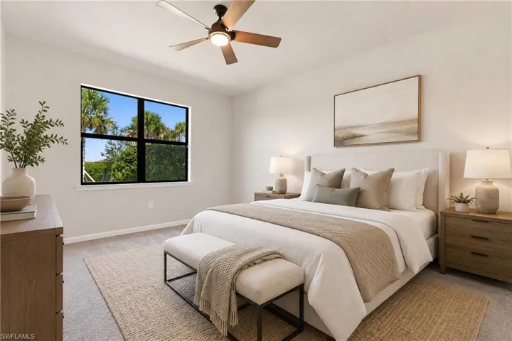 Virtually staged-Master suite