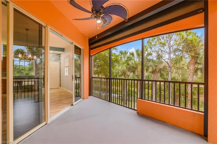 Screened-in Lanai with Electric Hurricane Fabric
