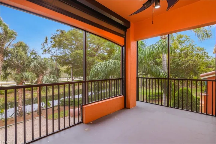 Screened-in Lanai with Electric Hurricane Fabric
