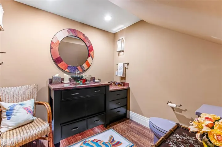 Half bath off entry foyer
